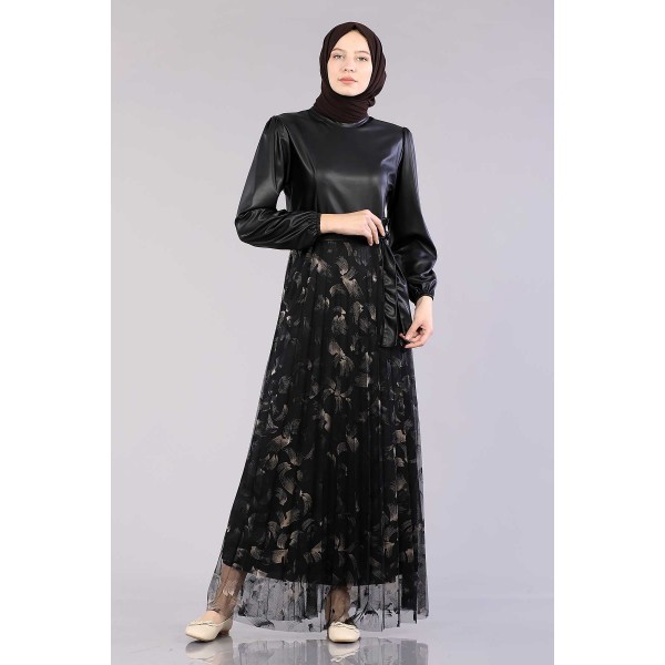 Tekbir 20800 Dress Leather Garni - Black_gold