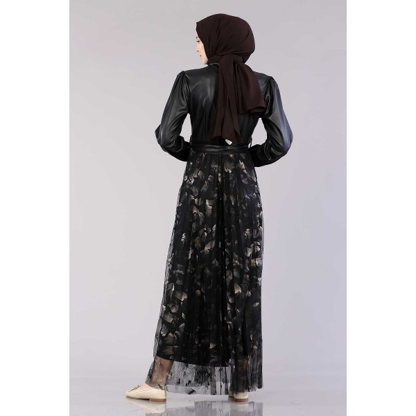 Tekbir 20800 Dress Leather Garni - Black_gold