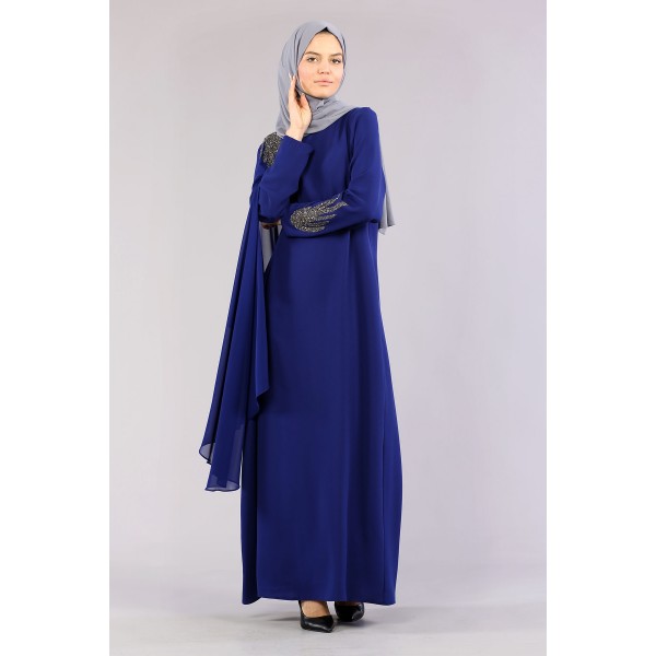 Tekbir 2536 Stone Detailed Dress