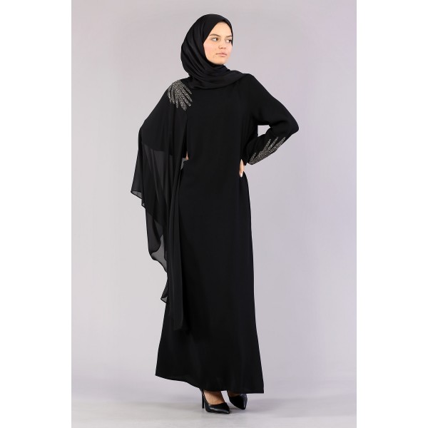 Tekbir 2536 Stone Detailed Dress