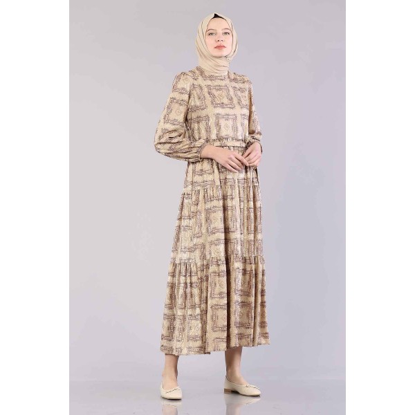 Tekbir 5508 Plaid Dress