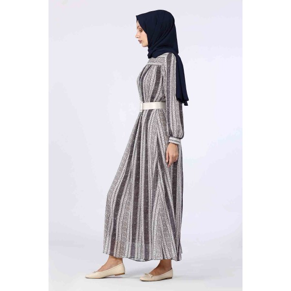 Tekbir Revival Belt Wrap Dress