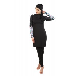 Mayo Burkini  Beliz Pleated Swimsuit Butterfly (2108 K) Mayo Burkini  Beliz Pleated Swimsuit Butterfly (2108 K)