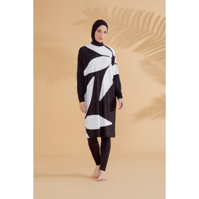 Mayo burkini Marina Black Closed Hijab Swimwear M2309 Mayo burkini Marina Black Closed Hijab Swimwear M2309