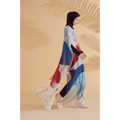 burkini cover Marina Colourful Caftan Kimono Pareo P2340 burkini cover Marina Colourful Caftan Kimono Pareo P2340