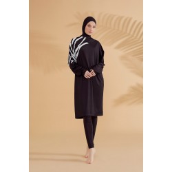 Mayo burkini Marina Black Fully Covered Hijab Swimsuit M2308