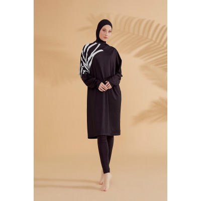 Mayo burkini Marina Black Fully Covered Hijab Swimsuit M2308 Mayo burkini Marina Black Fully Covered Hijab Swimsuit M2308