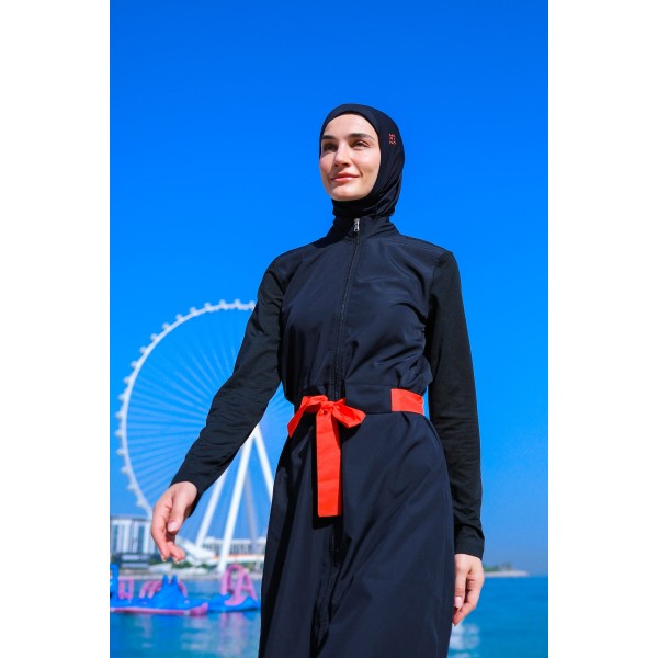 مايوه بوركيني مارينا تغطية كاملة منقوشة من Mayo Burkini M2311