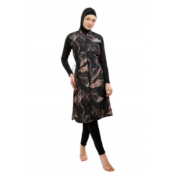 Mayo Burkini Crocus Fully Covered Swimsuit - Leopard