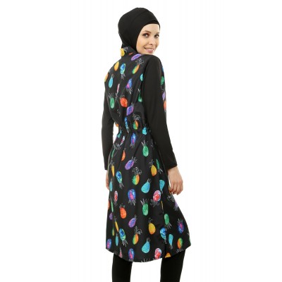 Mayo Burkini Crocus Pineapple Patterned Swimsuit Mayo Burkini Crocus Pineapple Patterned Swimsuit