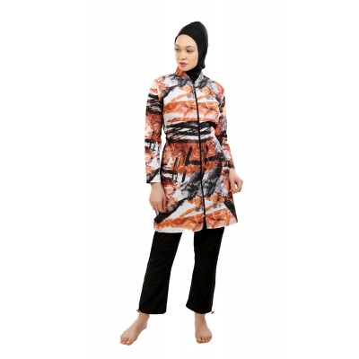 Mayo Burkini Jasmine Fully Covered Swimsuit - Brush Mayo Burkini Jasmine Fully Covered Swimsuit - Brush