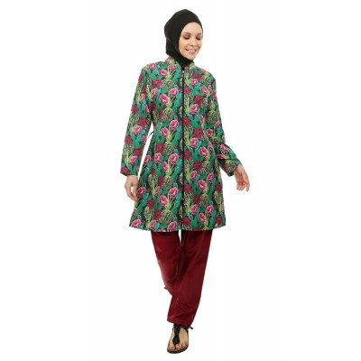 Mayo Burkini Jasmine Fully Covered Swimsuit - Rose Mayo Burkini Jasmine Fully Covered Swimsuit - Rose