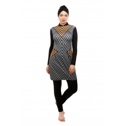 Mayo Burkini  Esra Full Covered Geo Mayo Burkini  Esra Full Covered Geo