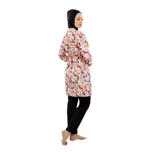 Mayo Burkini Jasmine Fully Covered Swimsuit - Watercolor