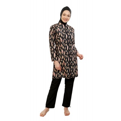 Mayo Burkini Jasmine Fully Covered Swimsuit - Feather Mayo Burkini Jasmine Fully Covered Swimsuit - Feather
