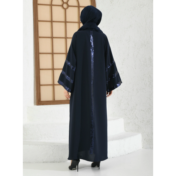 Filizzade Woman Abaya Unlined Fabric Embroidered