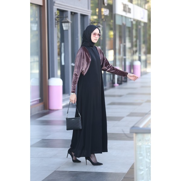 ABAYA VELVET SLEEVE