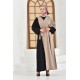 Filizzade Woman Unlined Open Front Garnish Abaya