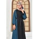 Filizzade Woman Unlined Open Front Garnish Abaya