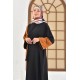 Filizzade Woman Unlined Open Front Garnish Abaya