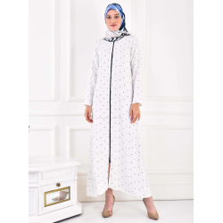 Filizzade Woman Abaya Stripe - Crew neck  Filizzade Woman Abaya Stripe - Crew neck