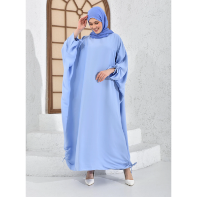 عباية نسائية من Filizzade غير مُبطن برقبة دائرية بالوان مختلفة 