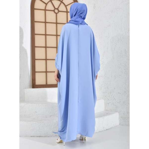 Filizzade Women's Abaya, Unlined Round Neck, Various Colors