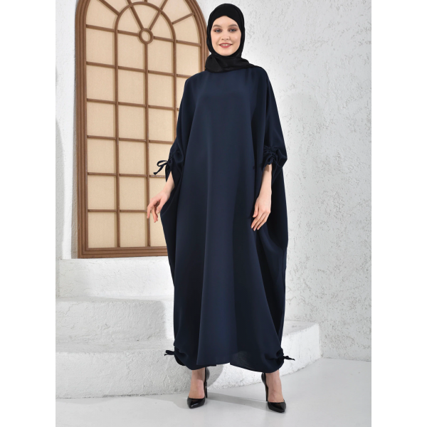 Filizzade Women's Abaya, Unlined Round Neck, Various Colors