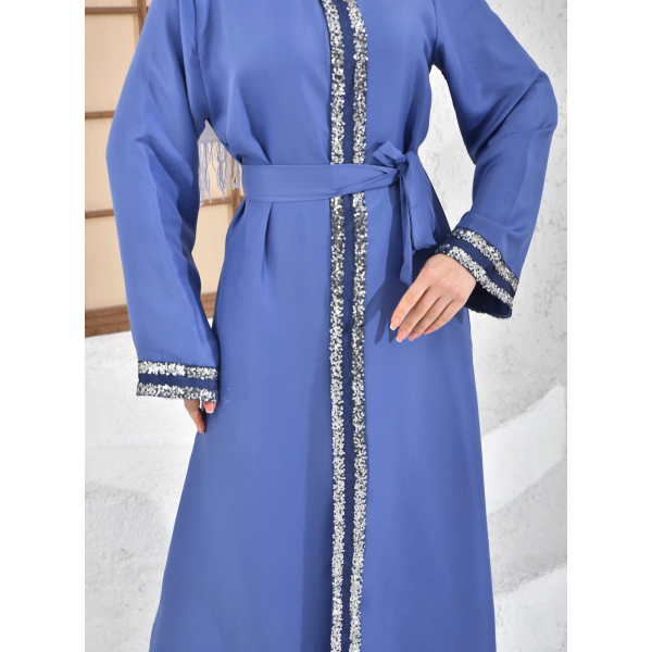 Filizzade Woman abaya Unlined - Crew neck