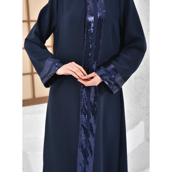 Filizzade Woman abaya Unlined - Crew neck