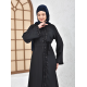 Filizzade Woman abaya Unlined - Crew neck