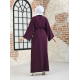 Filizzade Woman Crew neck Belted Loose Abaya