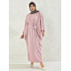 Filizzade Women's unlined abaya with shoulder and arm decoration