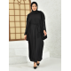 Filizzade Women's unlined abaya with shoulder and arm decoration