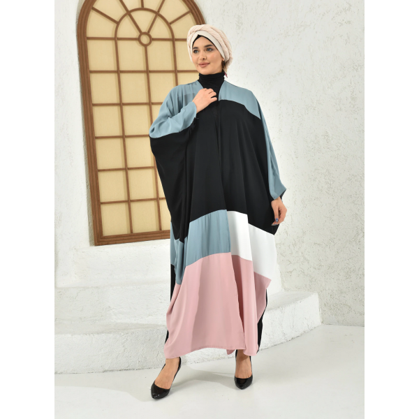 Filizzade Woman abaya Unlined Multi Piece Garnish Abaya