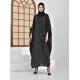 Filizzade Woman Loose abaya Unlined Fabric - Round Neck