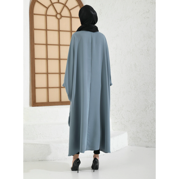 Filizzade Woman Abaya Open Front Abaya Unlined