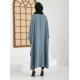 Filizzade Woman Abaya Open Front Abaya Unlined