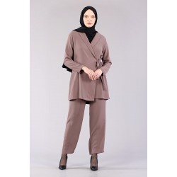 Tekbir 7466 Tied Set Coffee