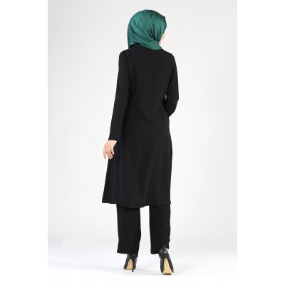 طقم نسائي Tekbir Milaj سلسلة أمامية مفصلة طقم نسائي Tekbir Milaj سلسلة أمامية مفصلة