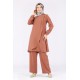 Tekbir Milaj Front Star Brooch Detailed Cape Suit