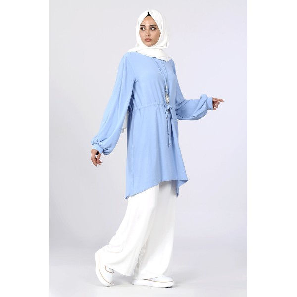 Tekbir Levidor Sleeve Cuffed Tunic Suit