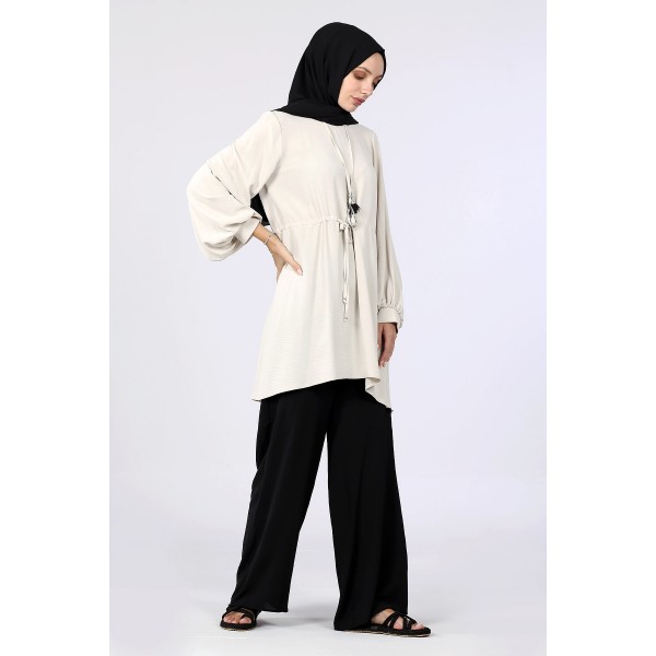 Tekbir Levidor Sleeve Cuffed Tunic Suit