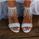 Wedding Shoes Women's Leatherette Chunky Heel Sandals Beach Wedding Shoes 