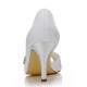 Wedding Shoes Women's Satin Stiletto Heel Peep Toe Sandals With Rhinestone