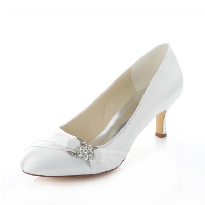 أحذية الزفاف المرأة الساتان Stiletto كعب مغلقة مضخات أحذية الزفاف المرأة الساتان Stiletto كعب مغلقة مضخات