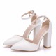 Wedding Shoes Women's Leatherette Pointed Heel Closed Toe Pumps