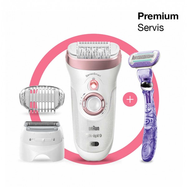 Braun Epilator Silk-épil 9 9870 SensoSmart Epilation