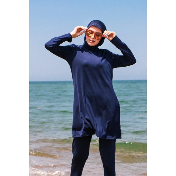 Mayo burkini Marina Swimsuit Hijab Swimsuit 1969-Navy Blue