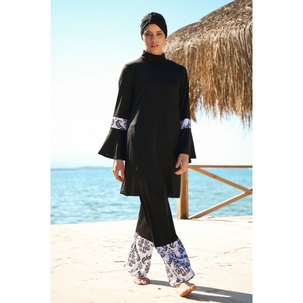 Mayo burkini Marina Swimsuit Hijab Swimsuit 1958-Black